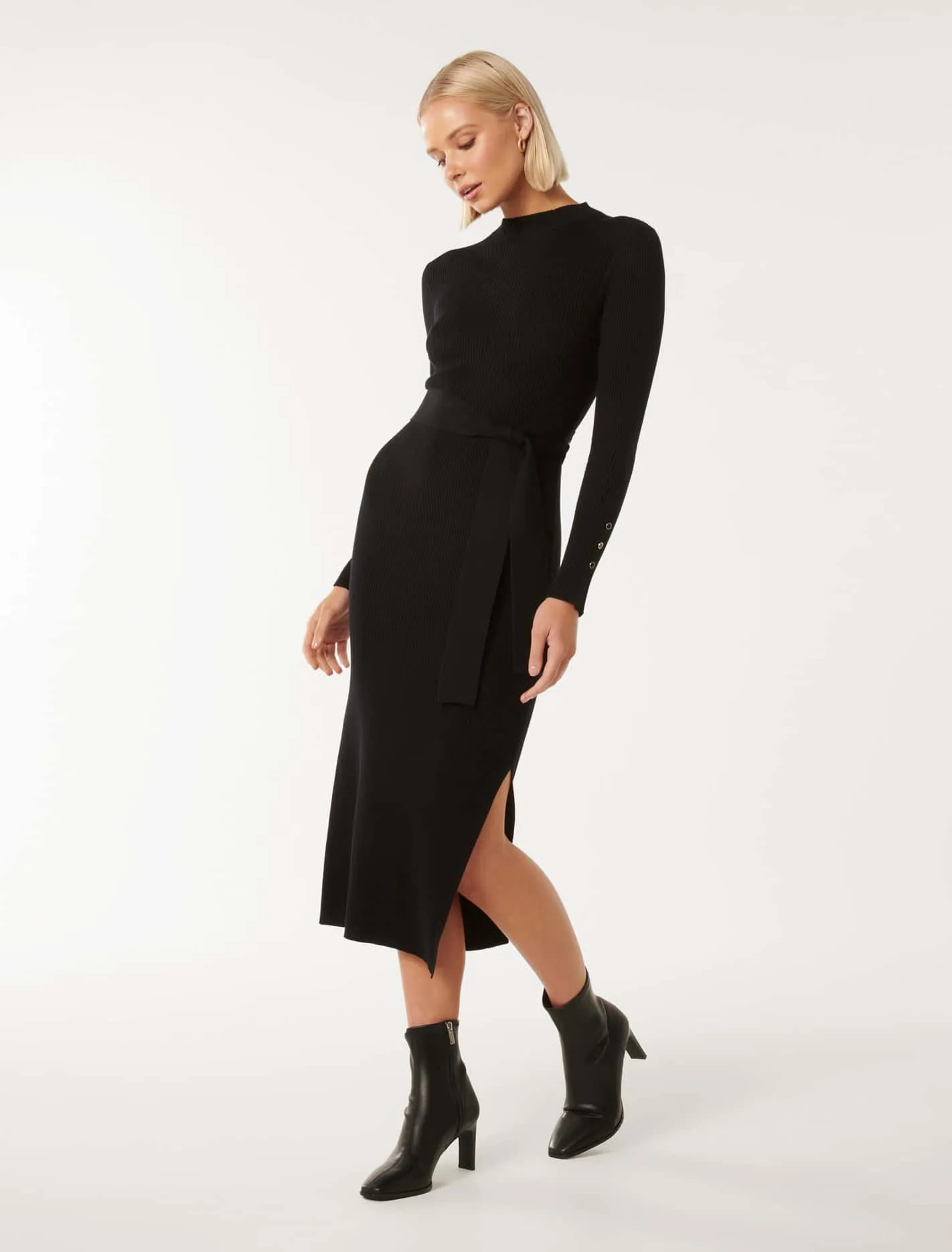 Lily Rib Column Knit Dress | Forever New (AU)