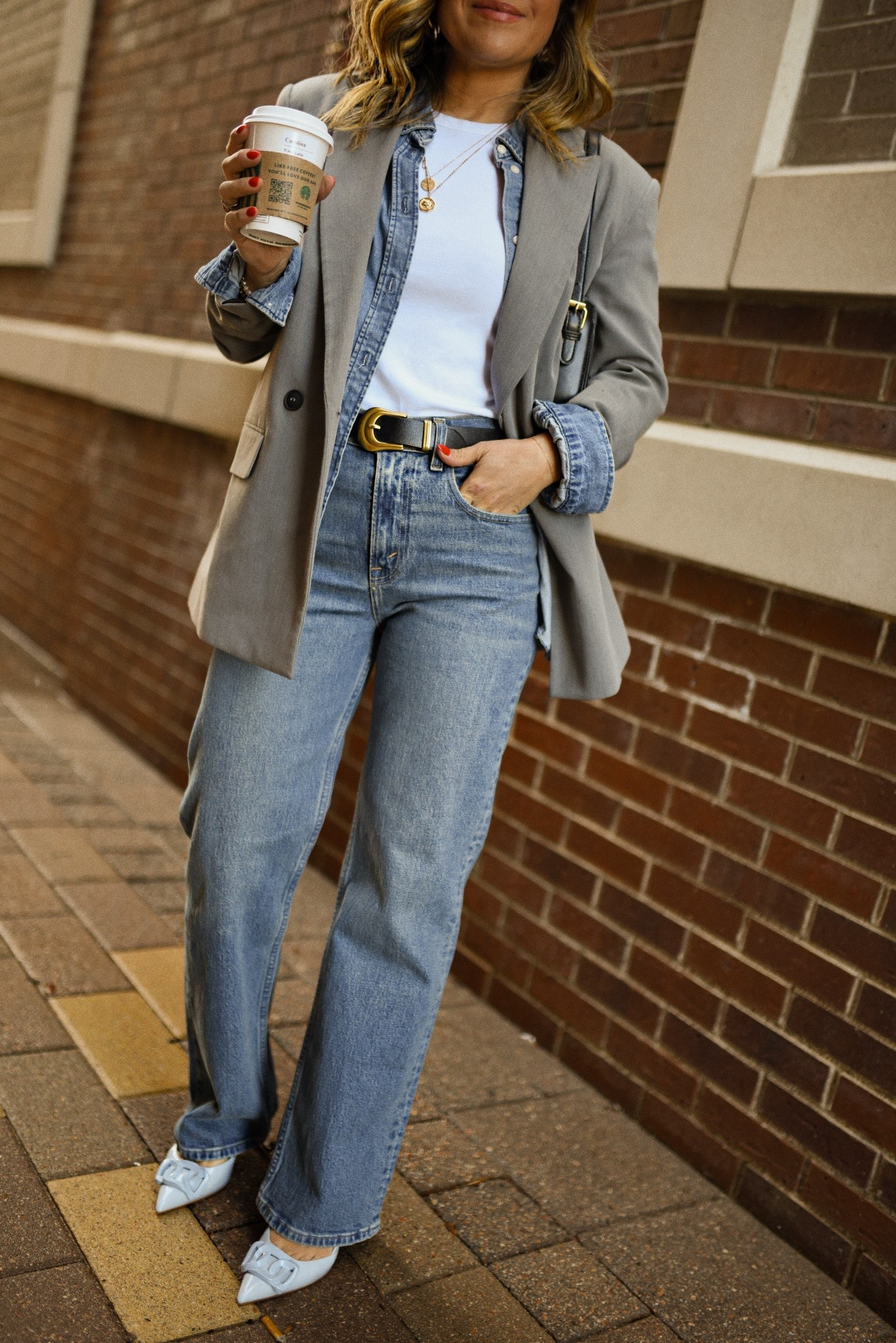 Take 20% off my current favorite straight leg jeans! They are so comfy and soft! 
They run tts, wearing size 25. 

#LTKootd #LTKSaleAlert #LTKWorkwear