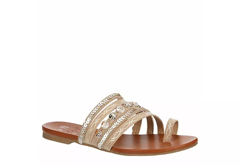 Jellypop Womens Marina Flip Flop Sandal - Nude | Rack Room Shoes