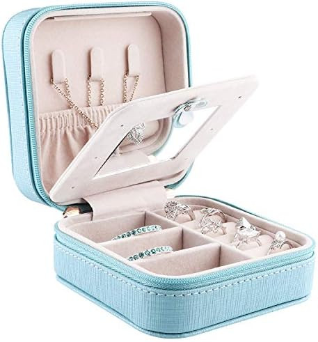 JIDUO Duomiila Small Jewelry Box, Travel Mini Organizer Portable Display Storage Case for Rings E... | Amazon (US)