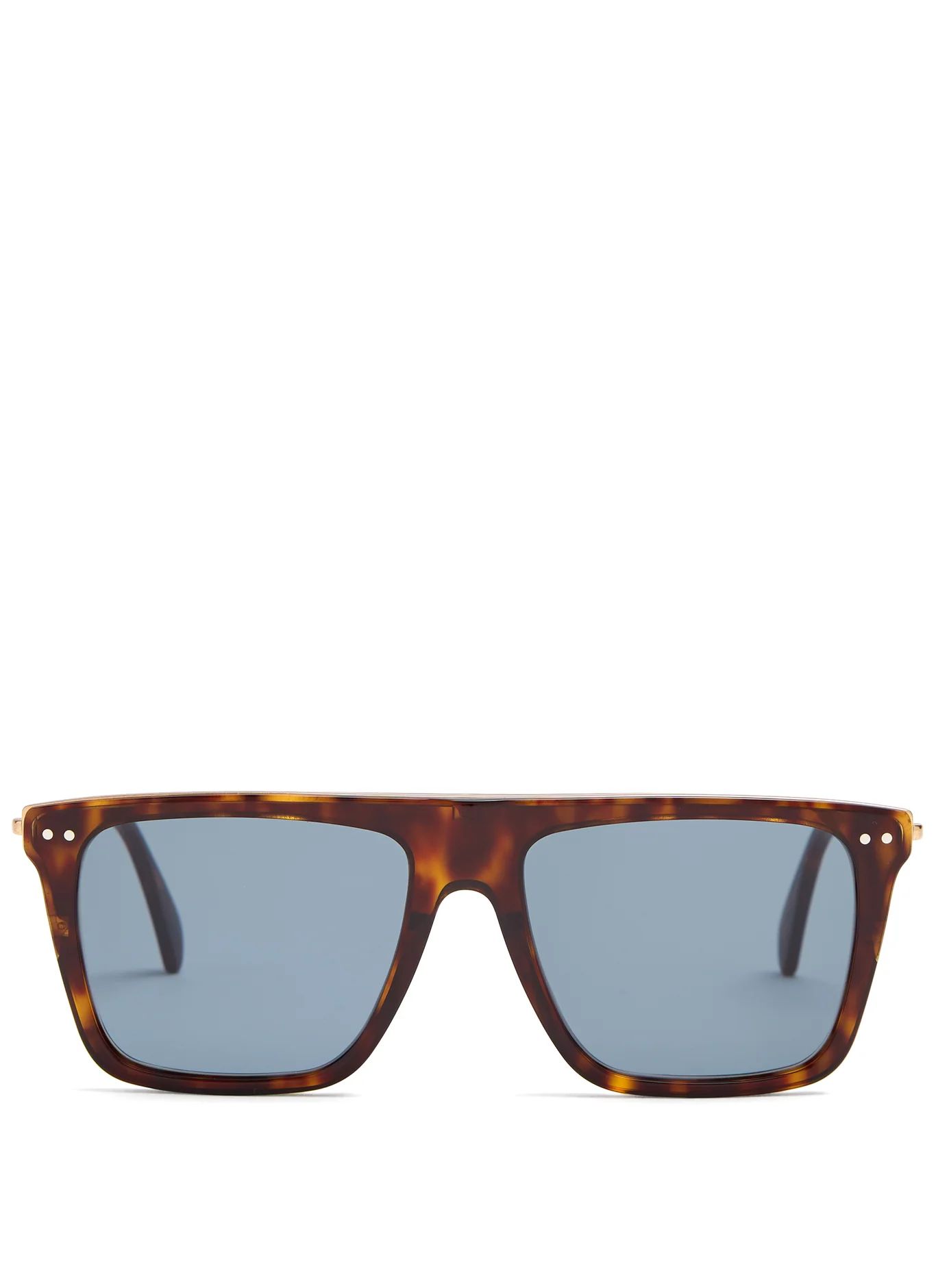 Squared aviator-frame acetate sunglasses | Matches (US)