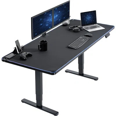 VIVO Electric 71” x 30” Stand Up Desk with RGB | Wayfair North America
