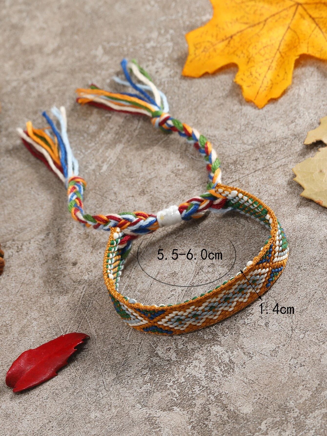 EMERY ROSE Colorblock Braided String Bracelet SKU: sj2203173872173061(100+ Reviews)$1.00Make 4 pa... | SHEIN