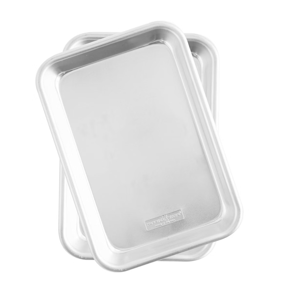 Nordic Ware Naturals 2pc Aluminum Eighth Sheet Set Silver: Small Baking & Cookie Sheets, Hand Was... | Target