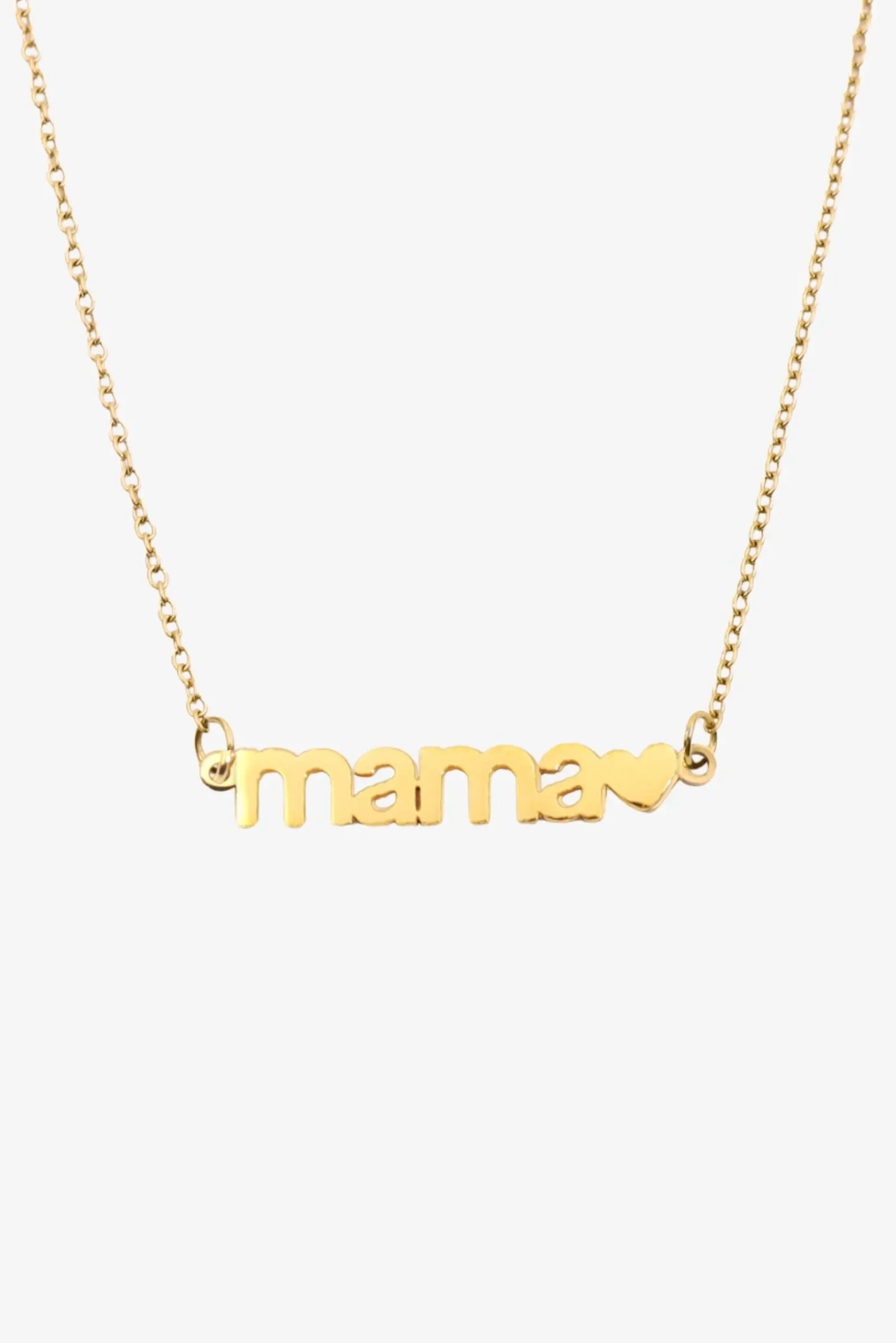 “Mama” Necklace – 18k Gold Plated Stainless Steel | Luli Bebé
