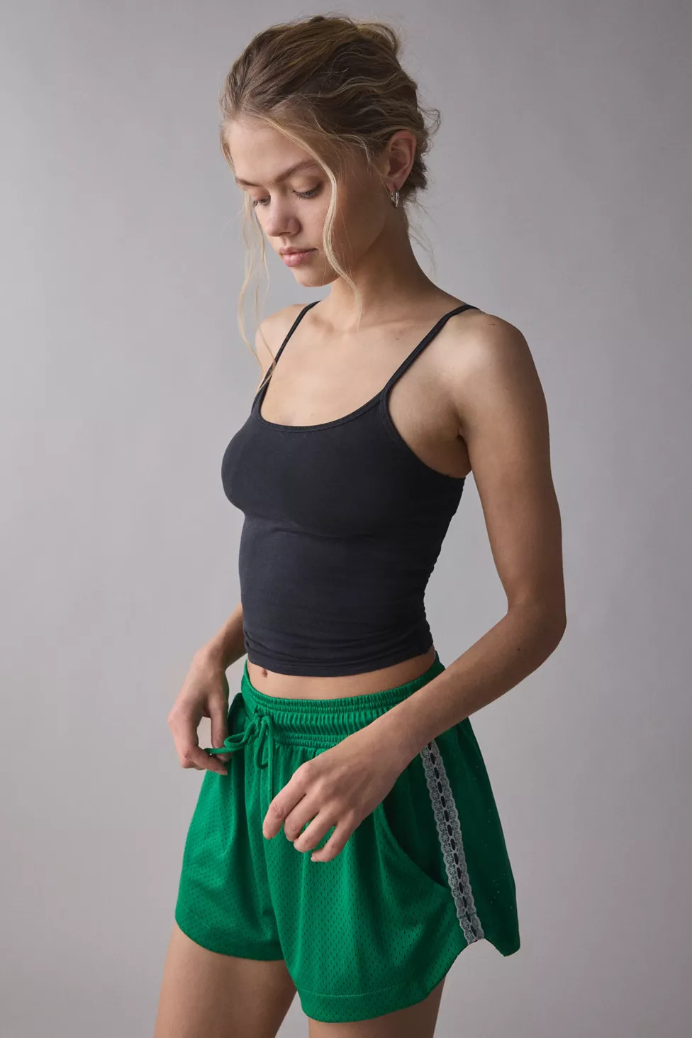 BDG On The Court Lace Trim Track Short | Urban Outfitters (US and RoW)