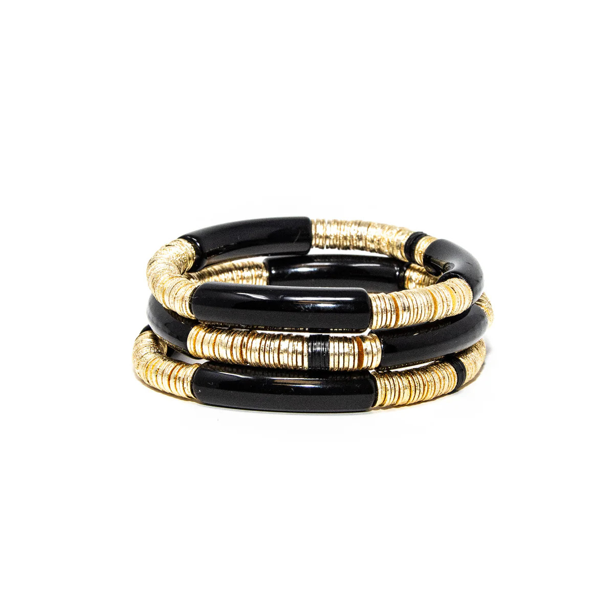 Black Zo 6mm Stack 3 | Allie + Bess