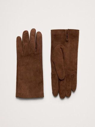 Italian Suede Cashmere-Lined Gloves | Banana Republic (US)