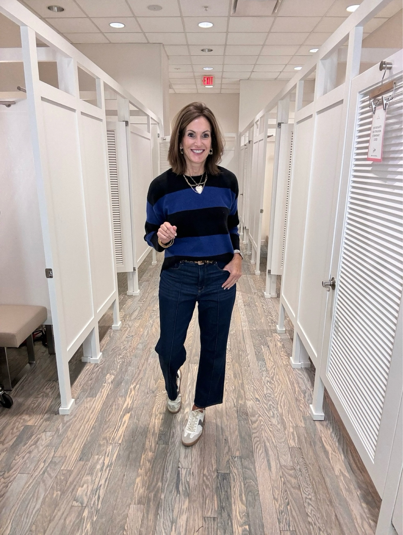 Loving this cute & casual outfit for the fall! 

Fall sweater - Style tips - Outfit inspo - Sneakers - High rise jeans - Fall fashion - Jewelry - Casual outfit 

#LTKOver40 #LTKSeasonal #LTKStyleTip