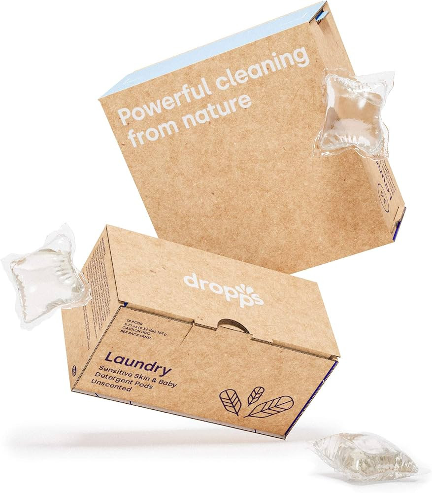 Dropps Sensitive Skin Laundry Detergent Pods: Unscented | 36 Count | HE Compatible + All Washers ... | Amazon (US)