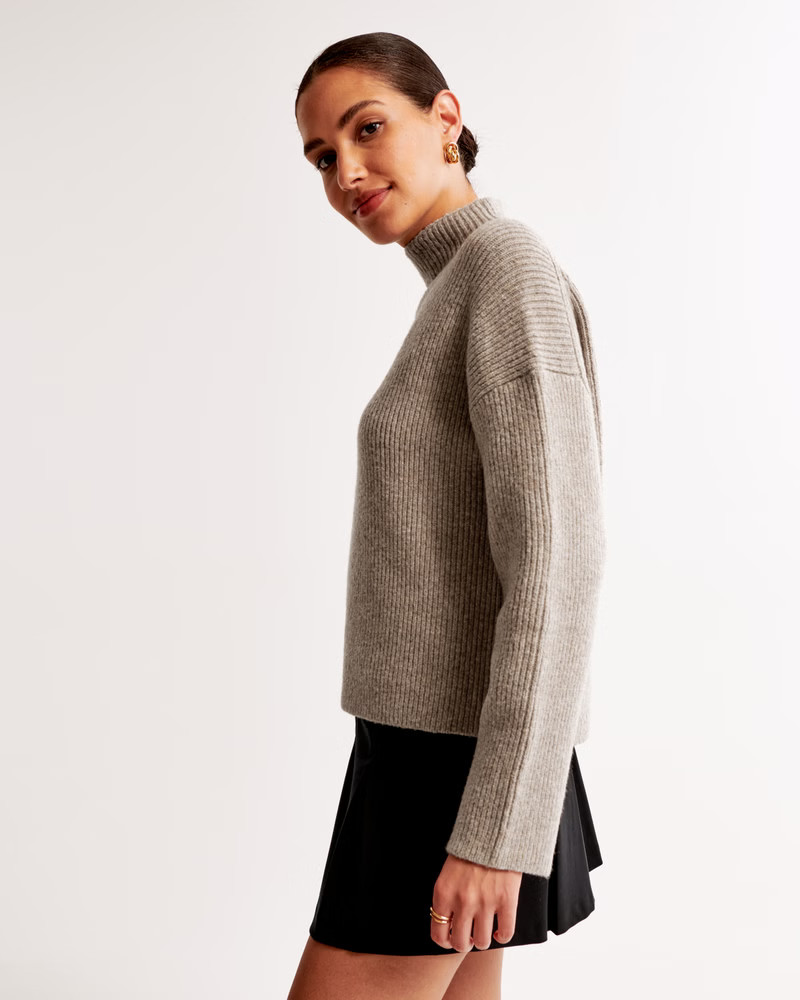 Easy Funnel Neck Sweater | Abercrombie & Fitch (US)