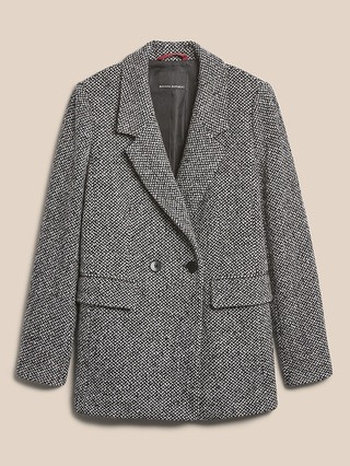 Herringbone Double-Breasted Blazer | Banana Republic (US)
