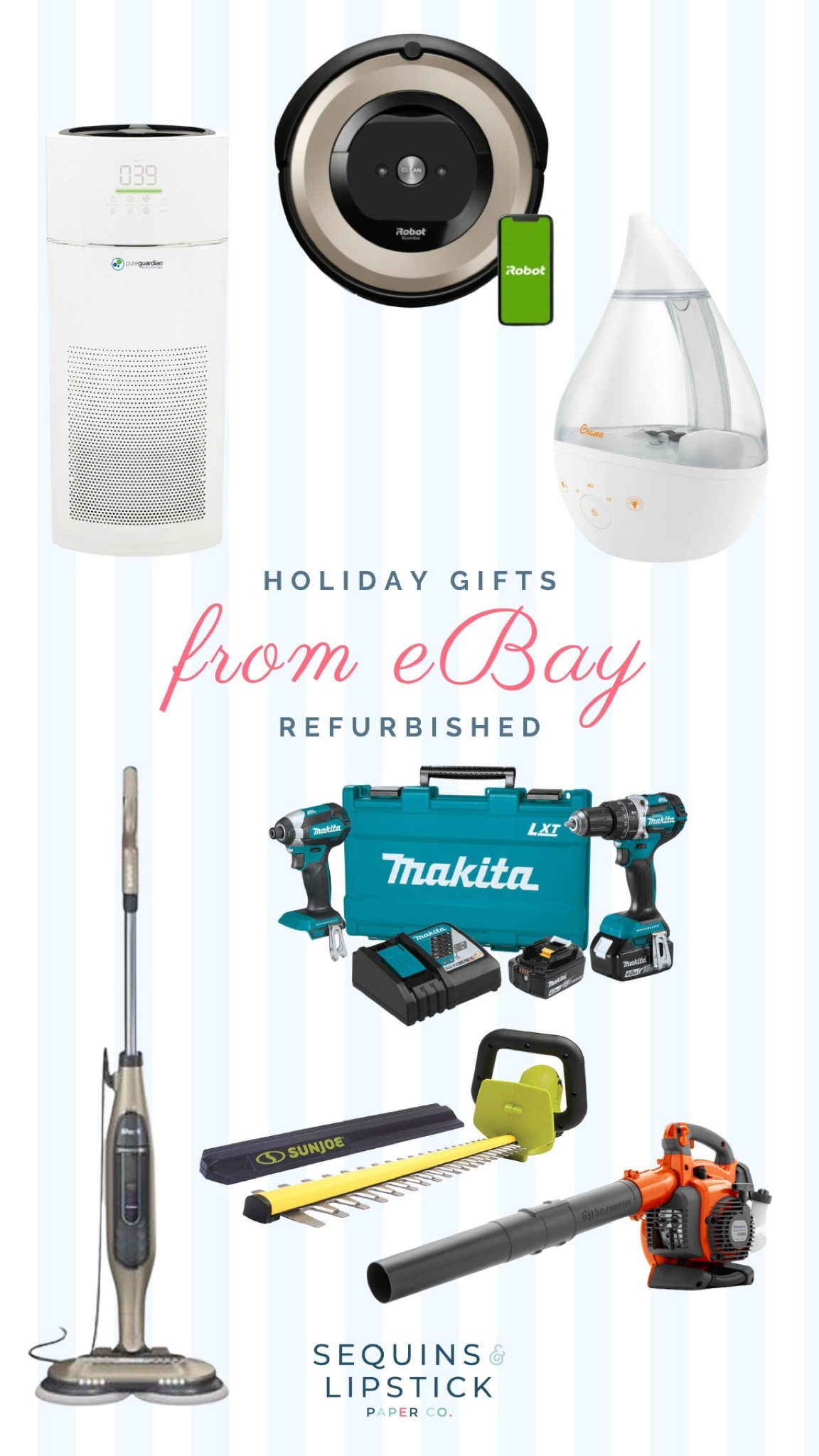 Check out all of the awesome certified refurbished products you can gift this holiday, all from eBay! Each is restored and inspected to make sure it works just like new, so you can get a great product at a more affordable price! 

#LTKGiftGuide #LTKHoliday #LTKhome
