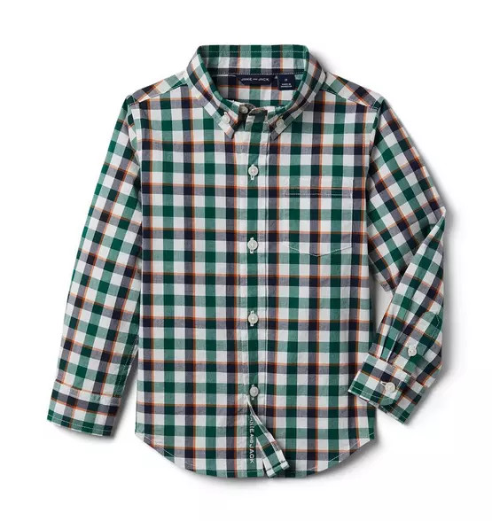 Plaid Poplin Shirt | Janie and Jack