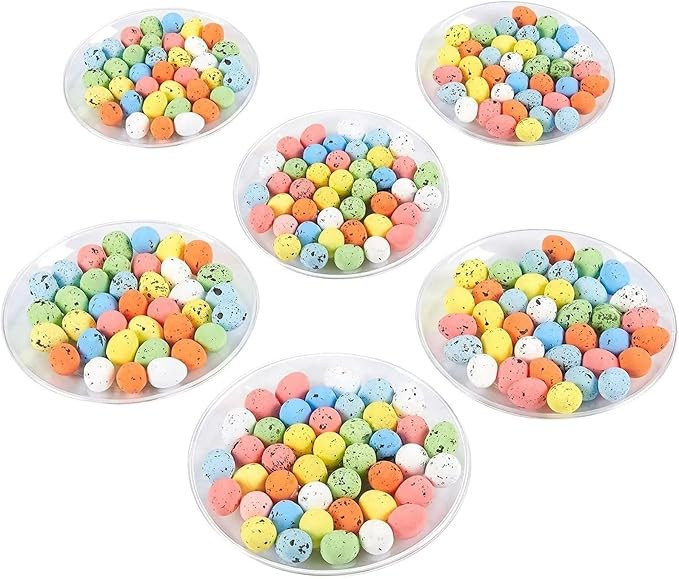 Juvale 216 Pack Mini Easter Eggs for Crafts, Foam Eggs for DIY Projects and Easter Decor, Creativ... | Amazon (US)