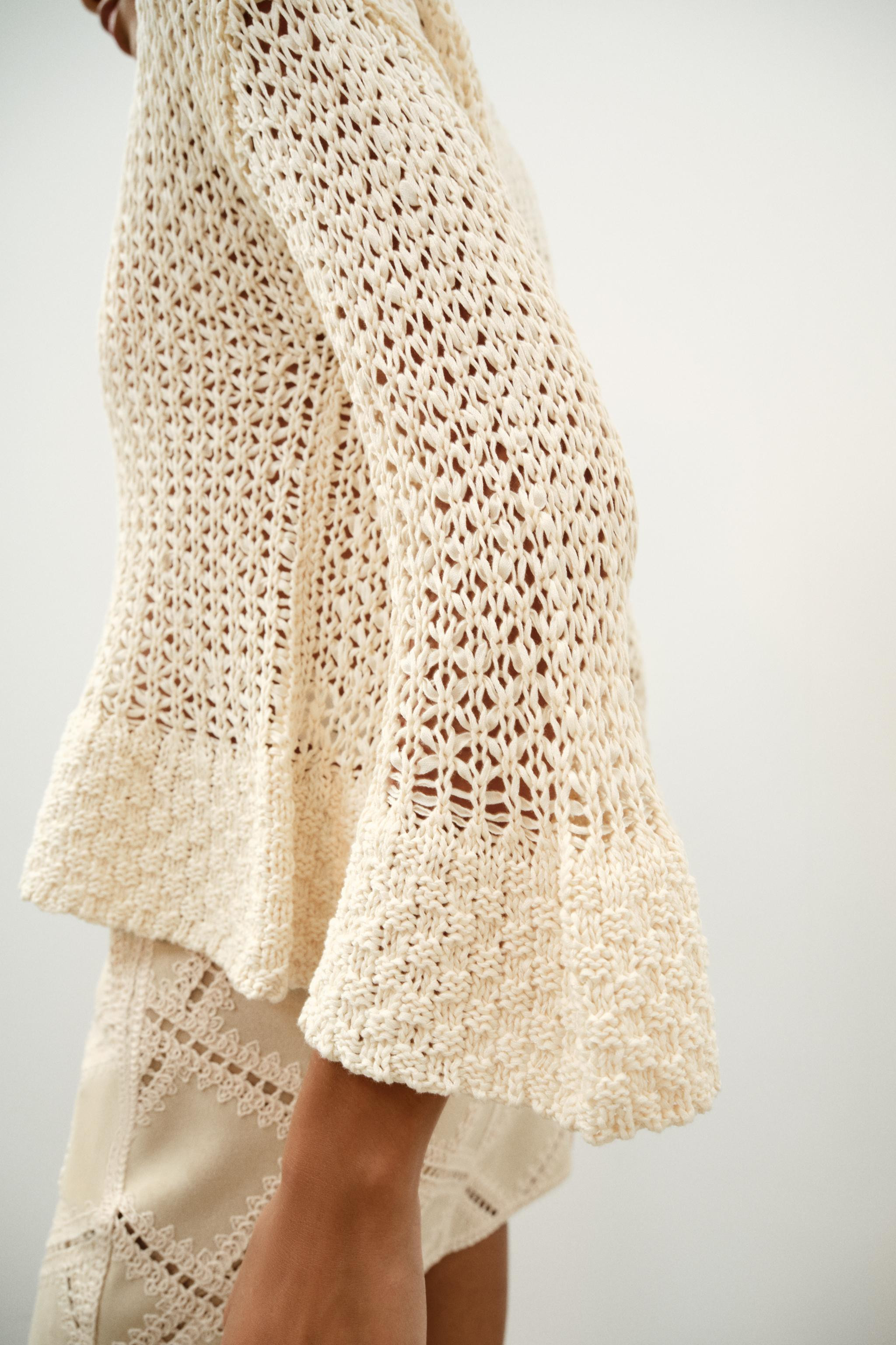 RUFFLED KNIT SWEATER | Zara US