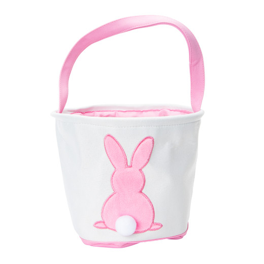 Bunny Tail Canvas Easter Basket | Five Below