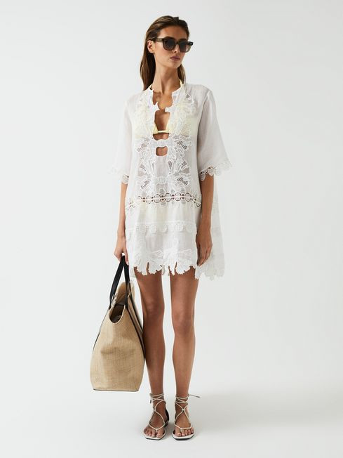 Embroidered Kaftan | Reiss (UK)