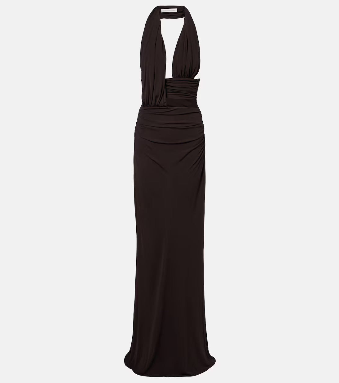 Cutout halterneck jersey maxi dress | Mytheresa (UK)