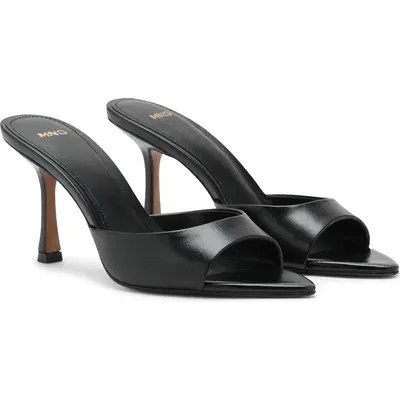 MANGO Pointed Toe Slide Sandal in Burgundy at Nordstrom, Size 5Us | Nordstrom