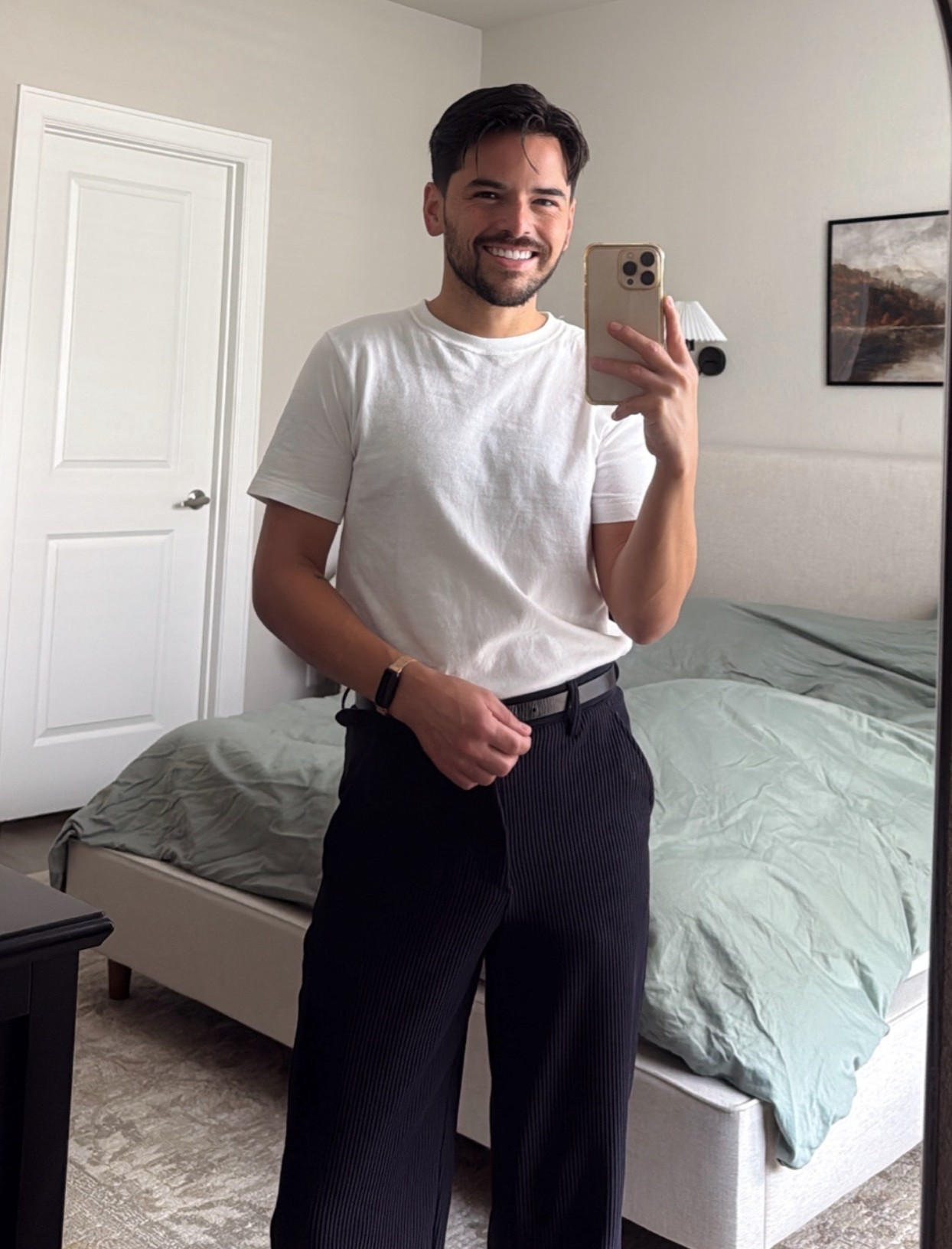 Casual men’s outfit idea | work outfit idea | men’s basics | men’s trousers

#LTKdayinmylife #LTKootd #LTKMens