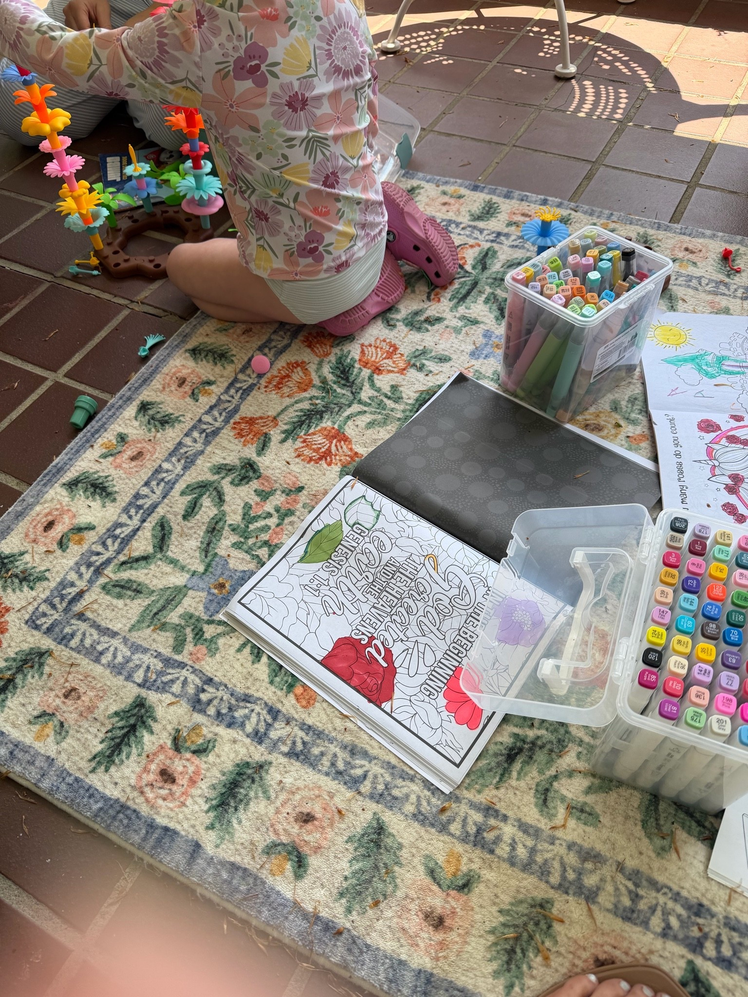 Fav Coloring books + markers + flower blocks, building flower toy! 🌸🌺

#LTKdayinmylife #LTKmomlife #LTKKids