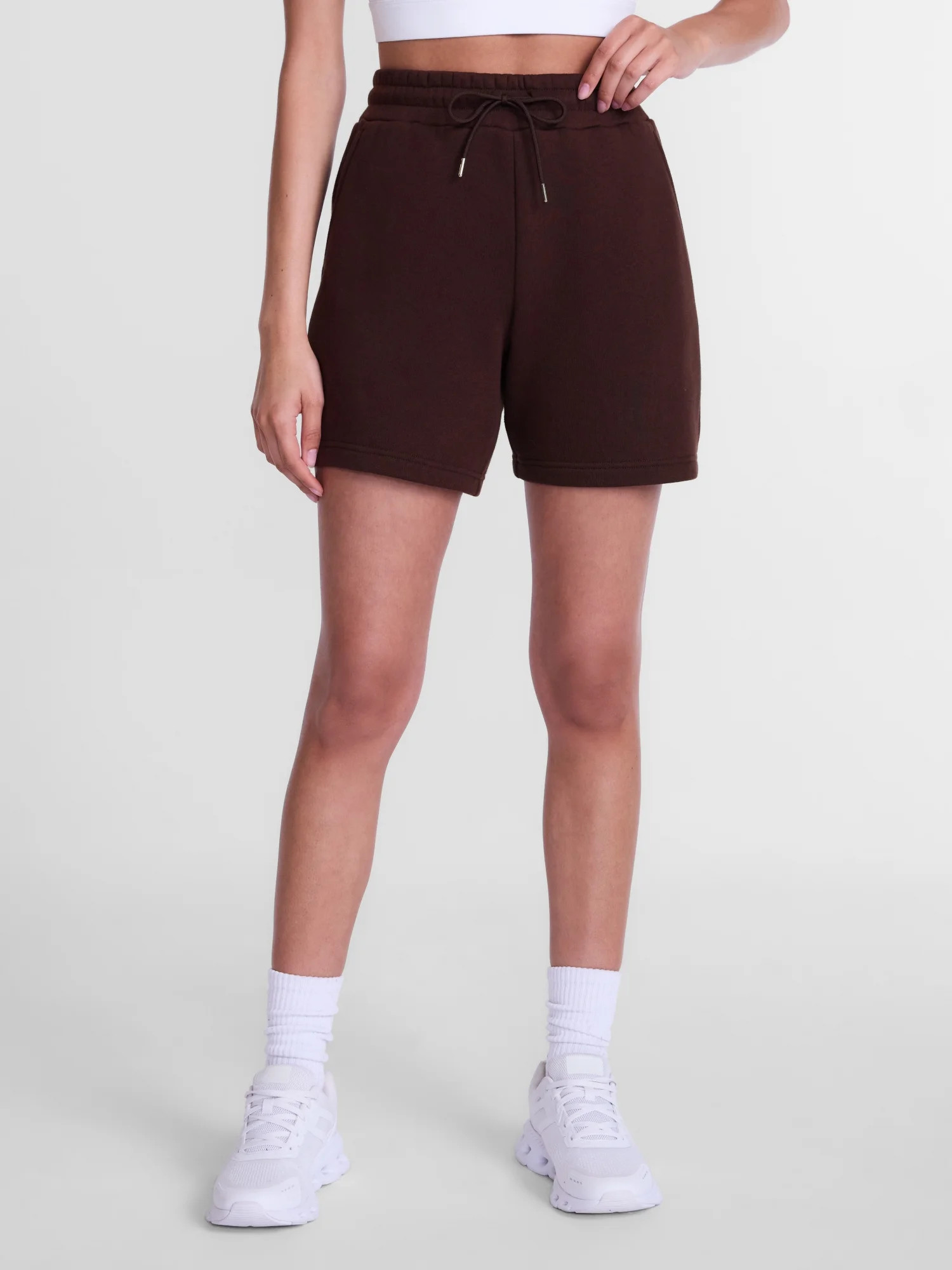 Athletic Works Women s Pull On Fleece Shorts  6  Inseam  Sizes XS-XXXL | Walmart (US)