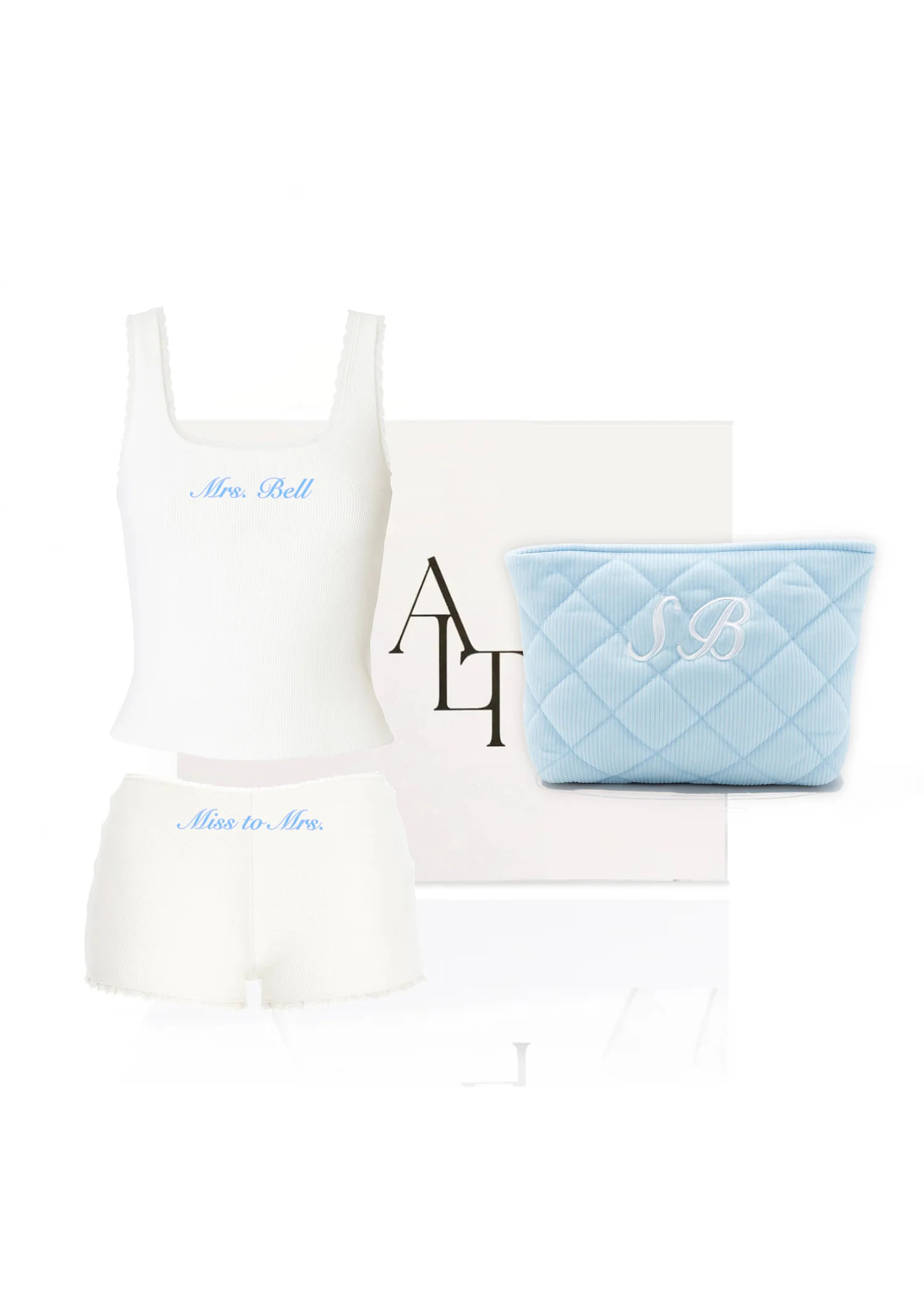 The Morning Of Bundle: Tori &amp; Romy Lounge Set + Cosmetics Case | ALT SWIM