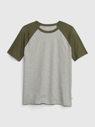 Kids 100% Organic Cotton Raglan T-Shirt | Gap (US)