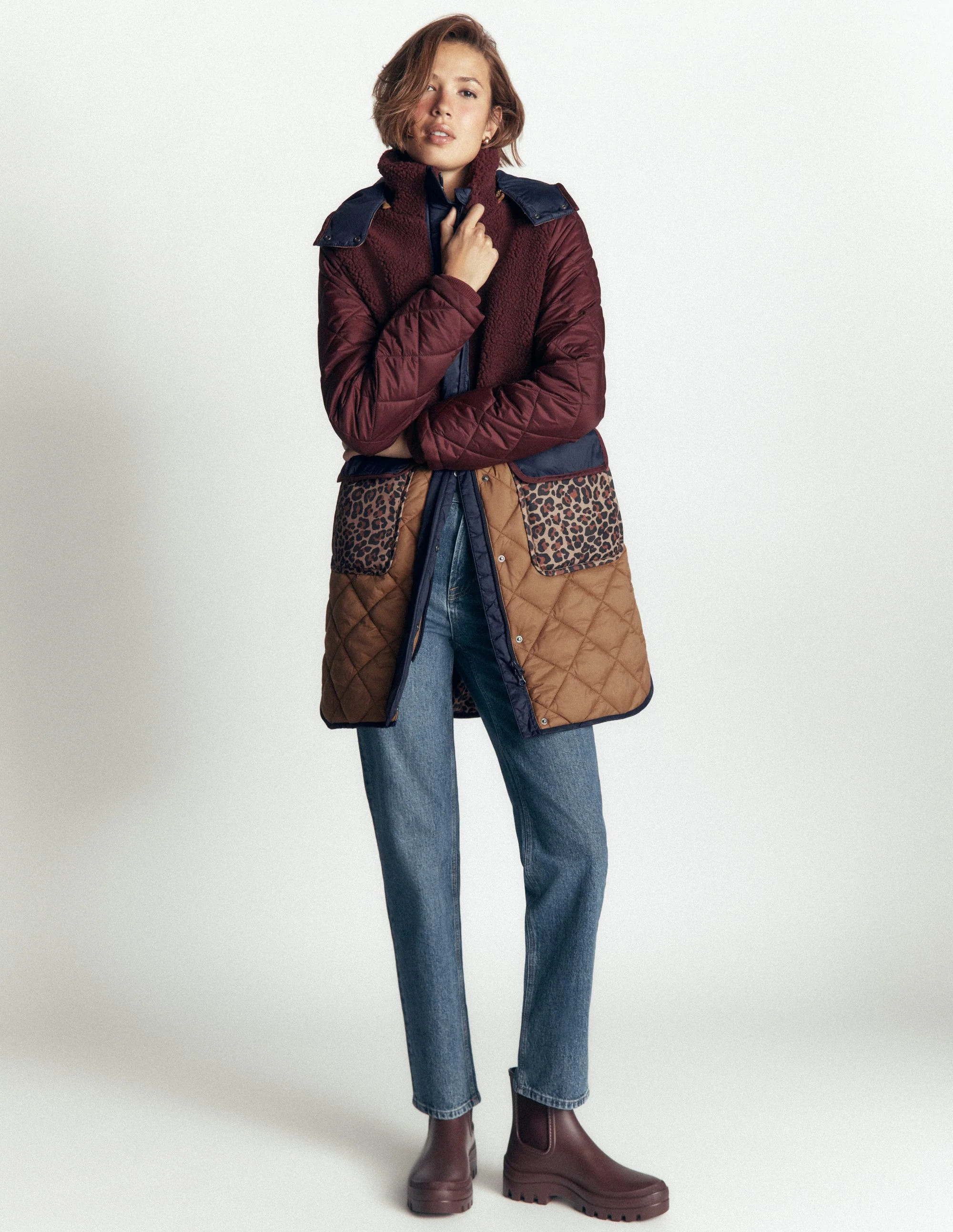 Borg Mix Coat-Deep Wisteria | Boden (US)