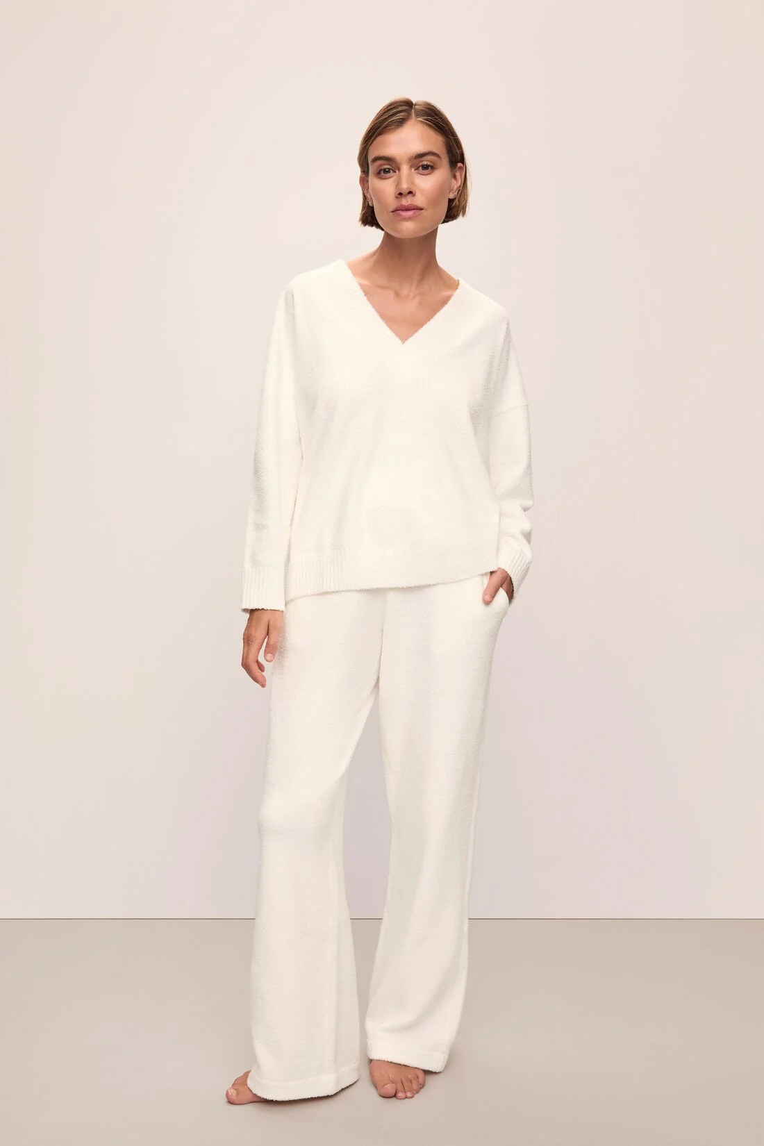 Recycled Boucle Relaxed Fit Pant | Eberjey