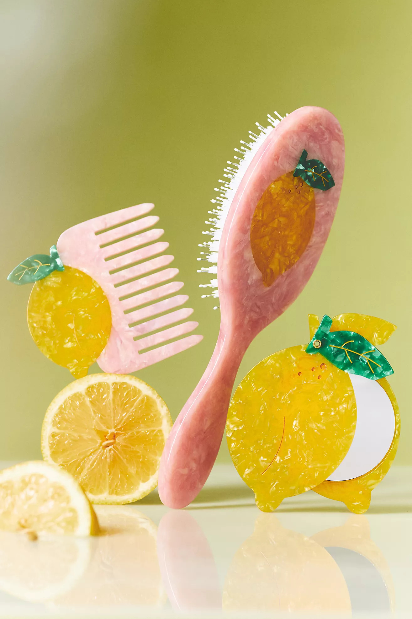 Solar Eclipse Handpainted Acetate Hair Brush | Anthropologie (US)