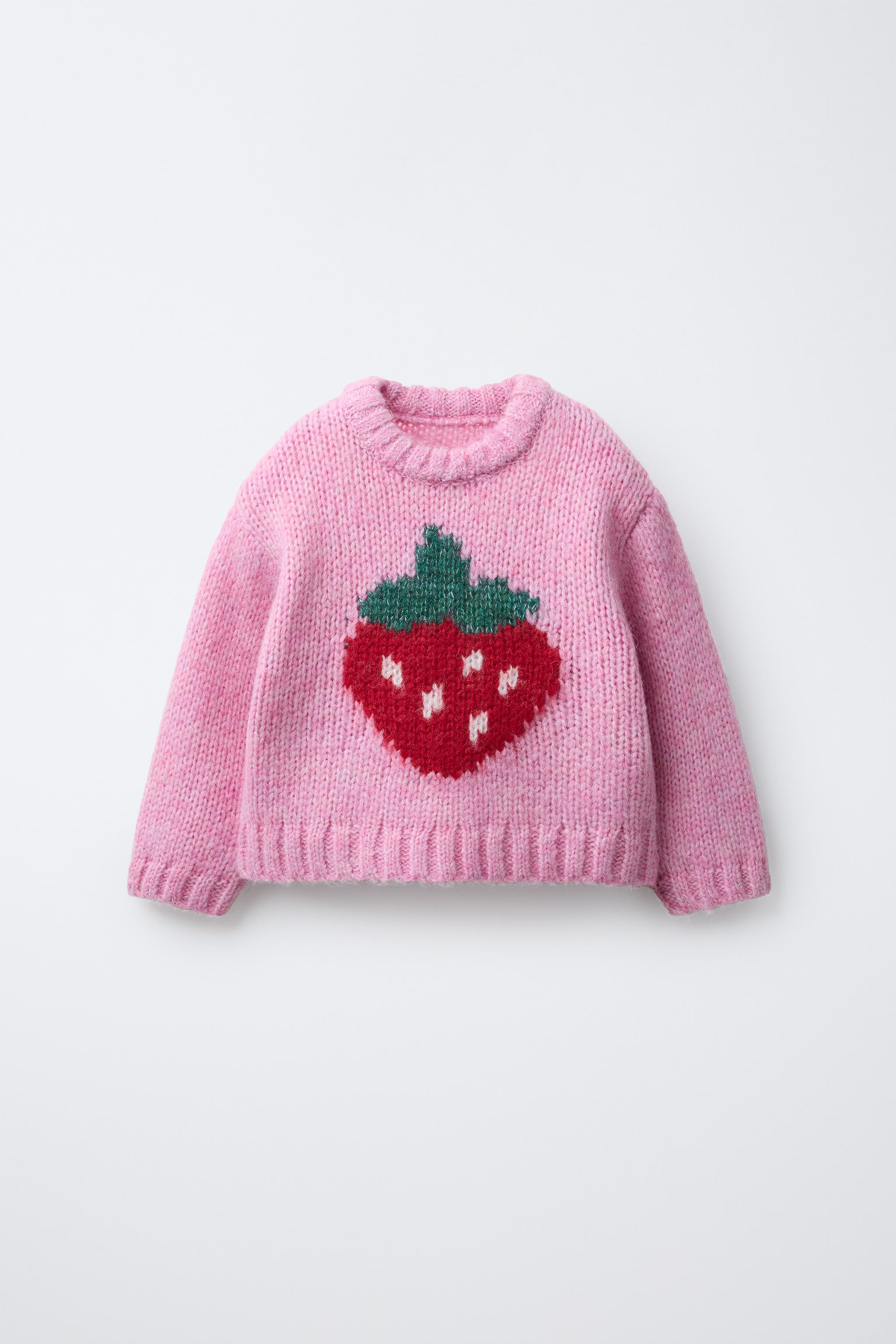 FRUIT PRINT WOOL BLEND KNIT SWEATER | Zara US