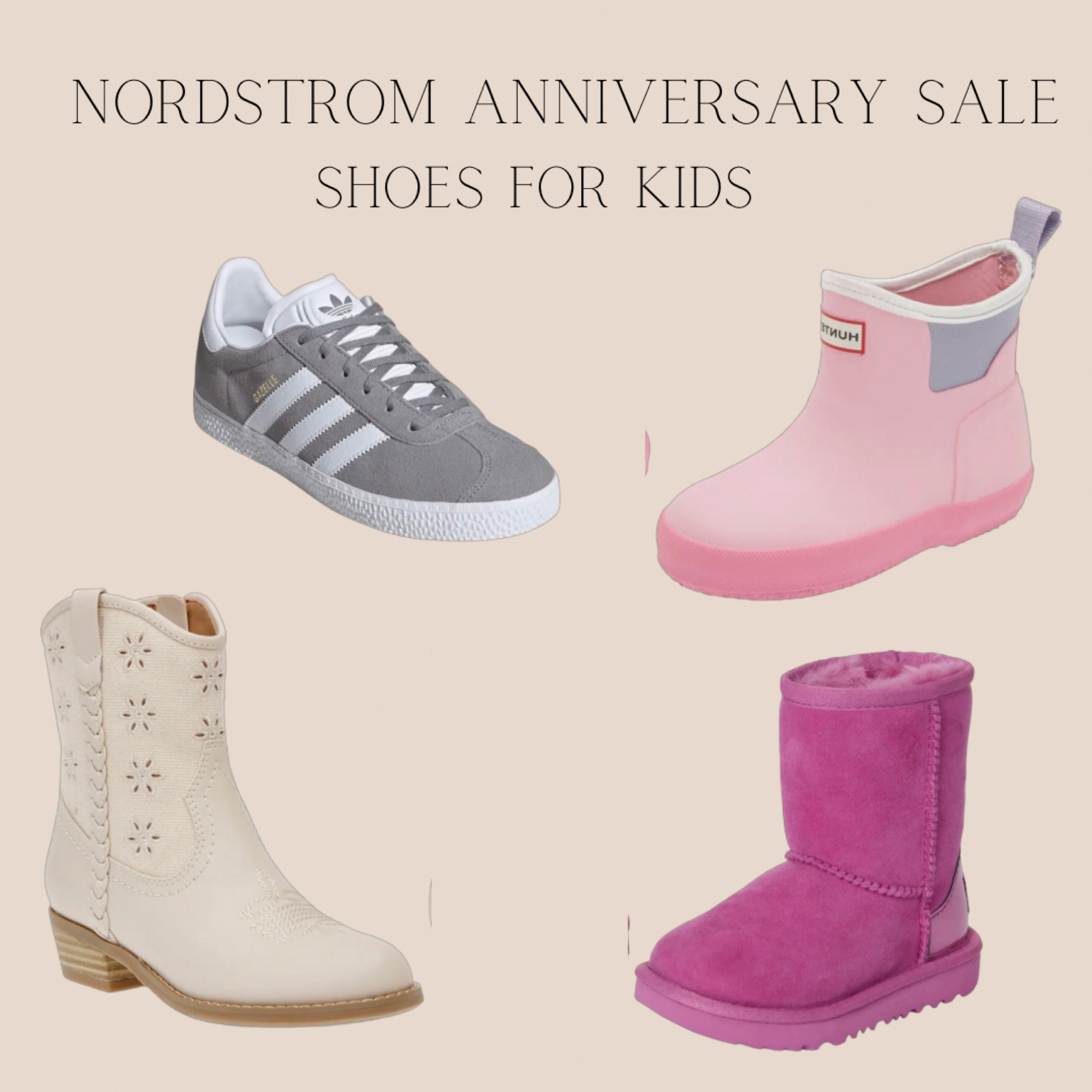 Nordstrom Anniversary Sale // Kids Shoes // Hunter Boots / Dolce Vita // Addidas // Ugg Boots 

#LTKxNSale #LTKKids #LTKSummerSales