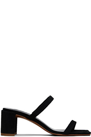 Black Tanya Heeled Sandals | SSENSE