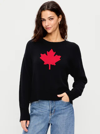 Crew-Neck Canada Flag-Graphic Sweater | Old Navy (CA)
