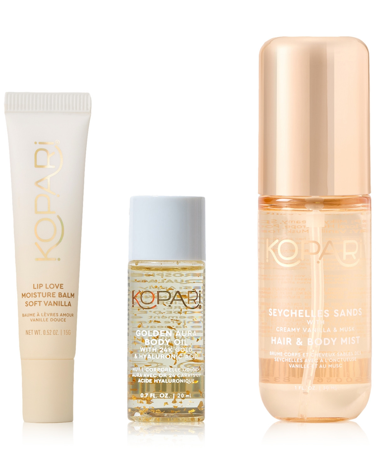 Kopari Beauty 3-Pc. Sunkissed Vanilla Body & Lip Set | Macy's