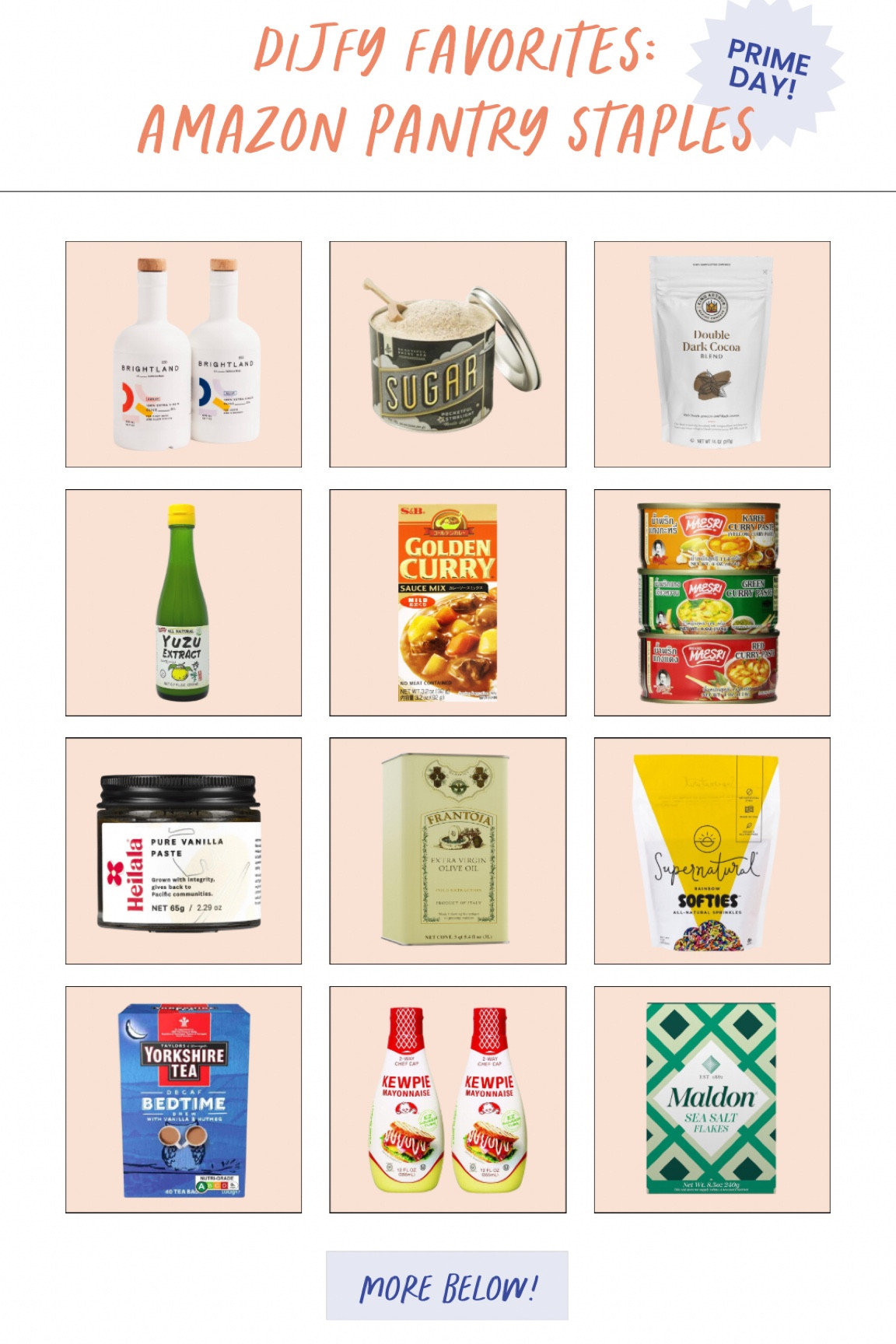 Prime Day is not just for big ticket items. We love stocking up on harder-to-find pantry items while prices are low. Check out our favorite Amazon pantry staples to buy right now (and find even more in our Amazon affiliate shop).

#LTKHome #LTKSeasonal #LTKSaleAlert