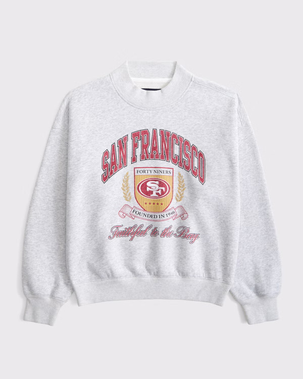 San Francisco 49ers Sunday Mockneck Crew | Abercrombie & Fitch (US)