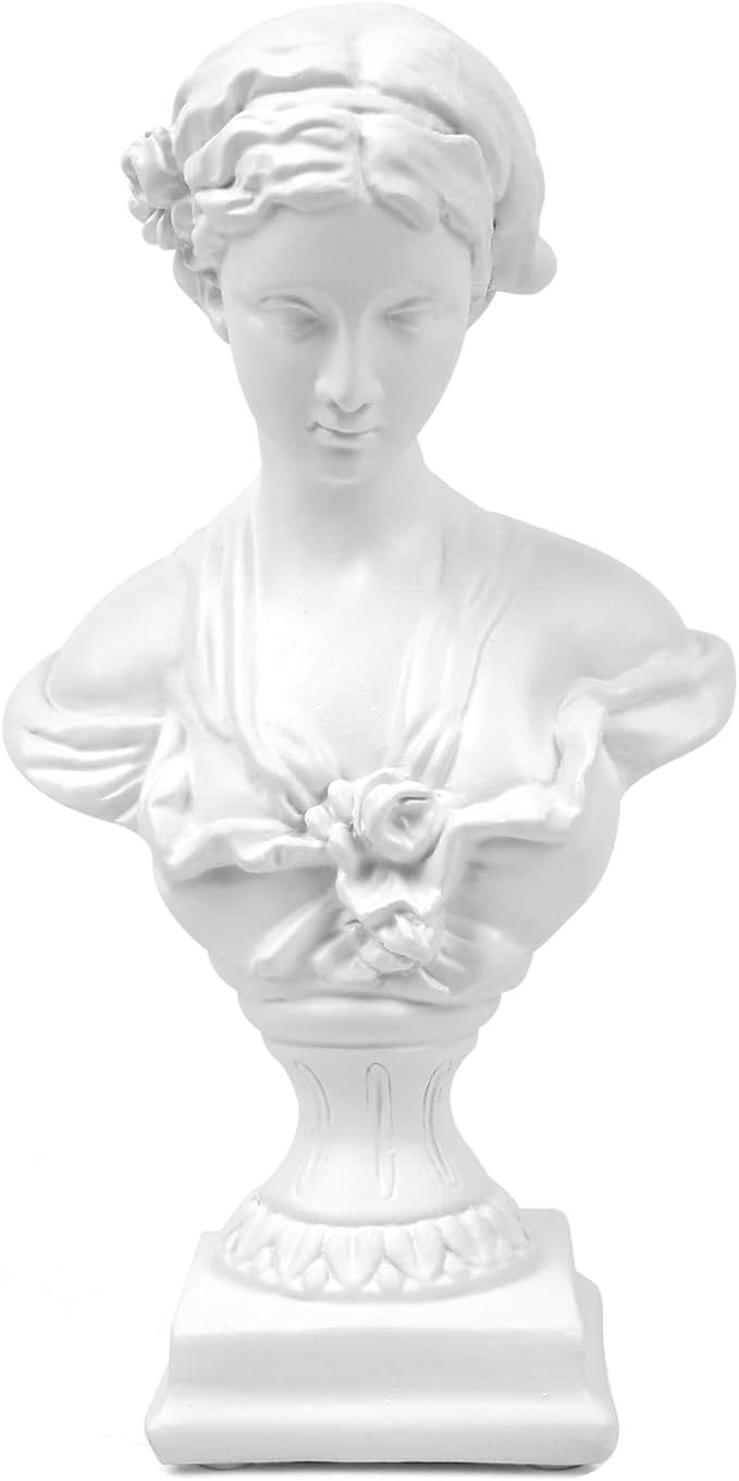 Greek Statue of Venus Goddess, Classic Roman Head Bust Greek Mythology Sculpture for Living Room ... | Amazon (US)
