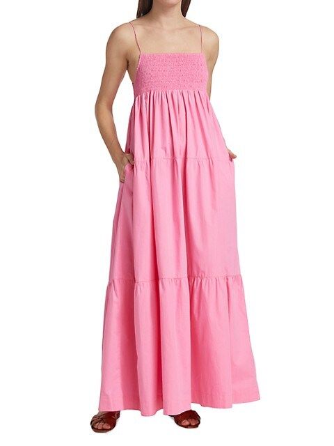 Smocked Spaghetti Strap Maxi Dress | Saks Fifth Avenue