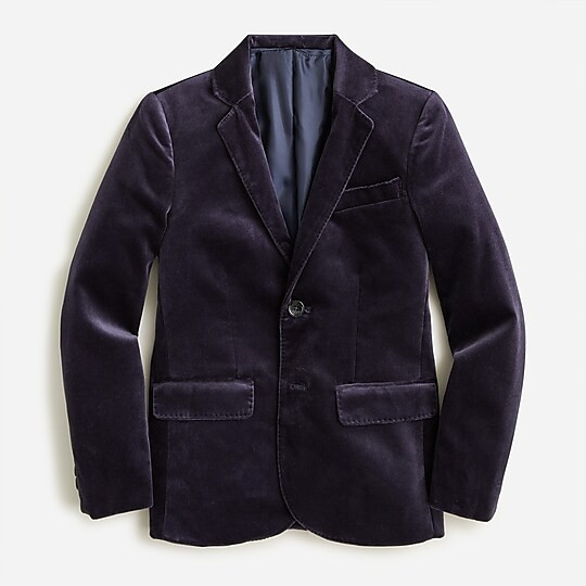 Boys' Ludlow blazer in velvet | J. Crew US