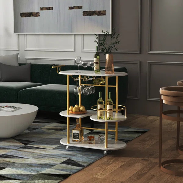 Fryson Metal Bar Cart | Wayfair North America