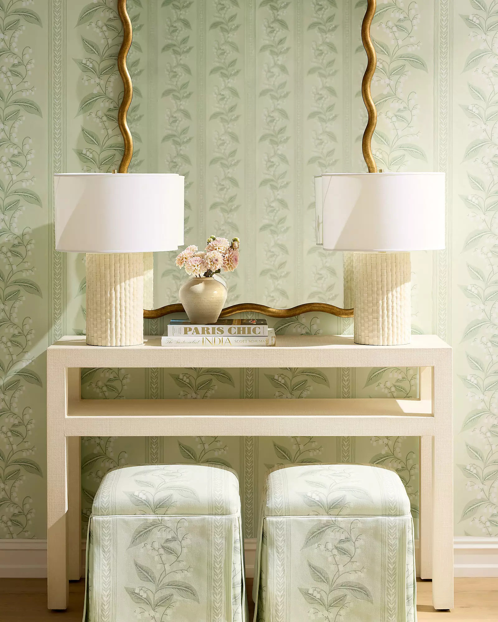 Delphine Bone Inlay Table Lamp | Serena and Lily