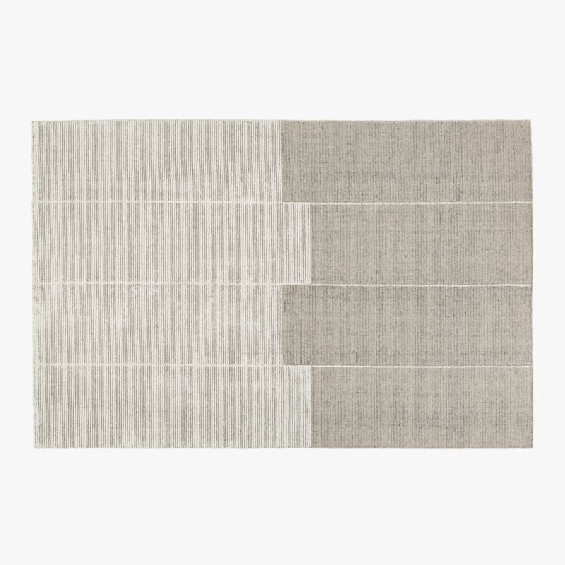 Bass Grey Handloomed Area Rug 5'x8' + Reviews | CB2 | CB2