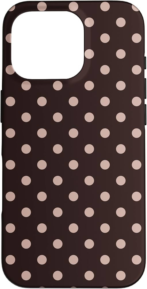 Classic Polka Dots Pattern, Brown, Boho Polka Dot Case for iPhone 16 Pro | Amazon (US)