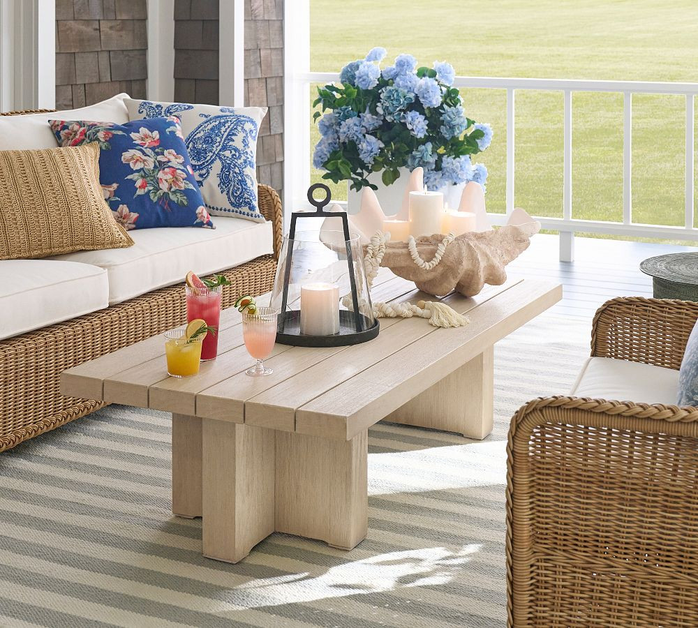 Mirada Slab Outdoor Coffee Table | Pottery Barn (US)