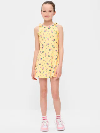 PowerSoft Sleeveless Tie-Strap Athletic Dress for Girls | Old Navy (CA)