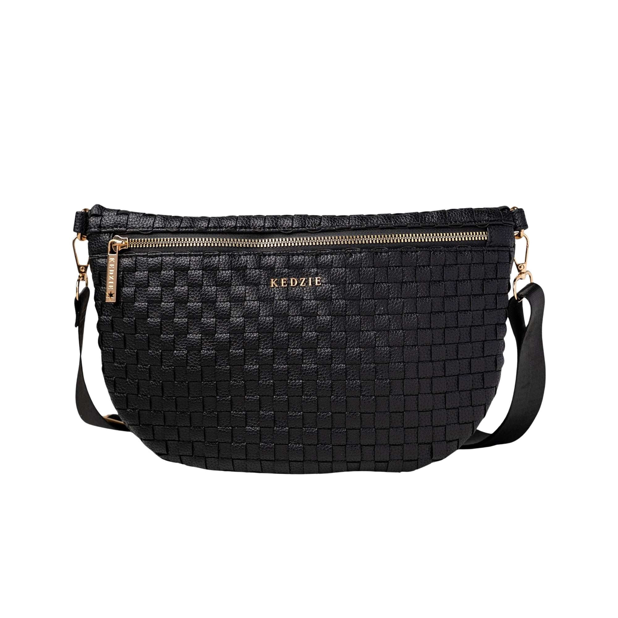 Kedzie Terrace Woven Crossbody Bag, Black (Women's) | Walmart (US)