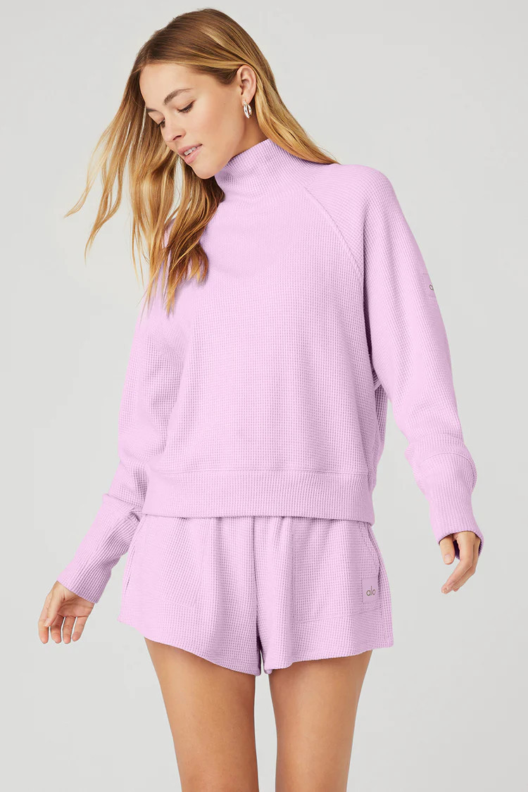 Thermal Weekend Escape Mock Neck Long Sleeve | Alo Yoga (US)